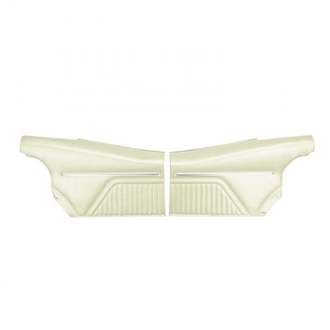 PUI Interiors 1969 Pontiac Firebird Hardtop Standard Pre-Assembled Parchment Rear Door Panels PD603C