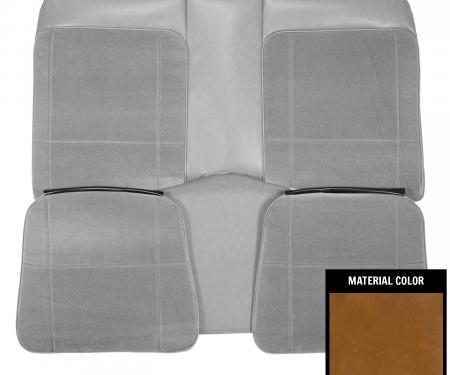 PUI Interiors 1979-80 Camaro Berlinetta Custom Cloth Hardtop Camel Rear Bench Seat Cover 79DSC48C