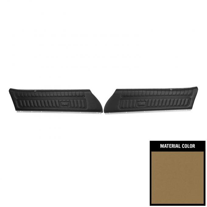 PUI Interiors 1972-1975 Camaro/Firebird Standard Pre-Assembled Light Saddle Front Door Panels 76FD35-P