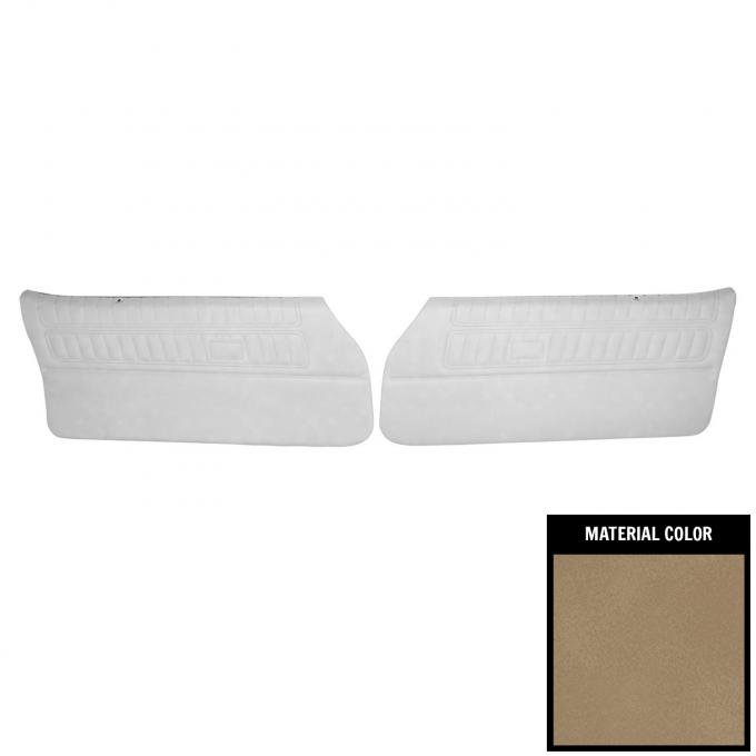 PUI Interiors 1970-1971 Pontiac Firebird Standard Pre-Assembled Sandalwood Front Door Panels 70ED41-P