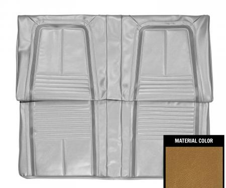 PUI Interiors 1967 Chevrolet Camaro Deluxe Gold & White Stationary Rear Bench Seat Cover 67DS43C