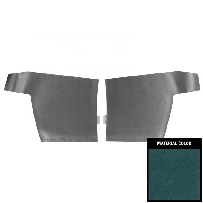 PUI Interiors 1968 Pontiac Firebird Convertible Deluxe Medium Blue Rear Door Panels 68HD17V