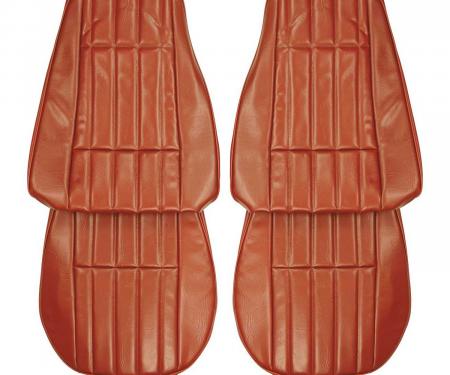 PUI Interiors 1977 Chevrolet Camaro Standard Firethorn Front Bucket Seat Covers 77FS45U