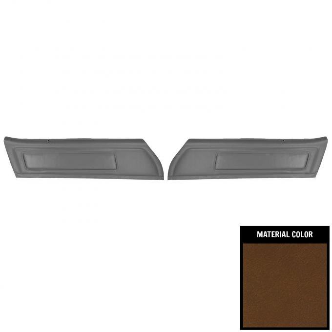 PUI Interiors 1973-1975 Pontiac Firebird Deluxe Pre-Assembled Dark Saddle Front Door Panels 73HD42-P