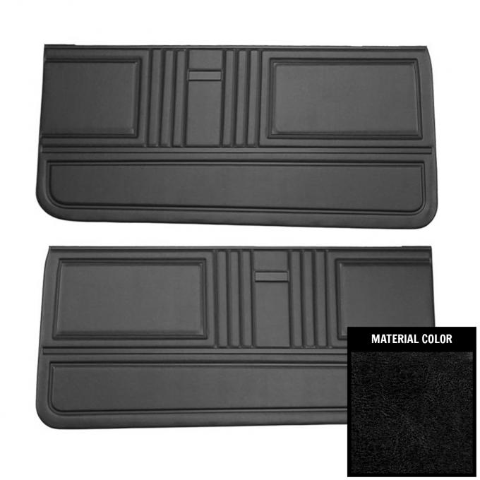 PUI Interiors 1967 Camaro/Firebird Platinum Edition Black Front Door Panels 67FD10