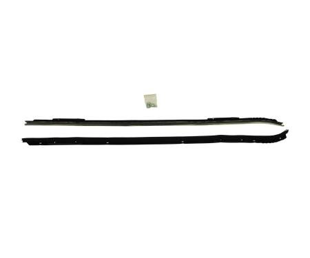 PUI Interiors 1970-1981 GM F-Body W/Chrome Outer Only Window Felts 70FWCS-0
