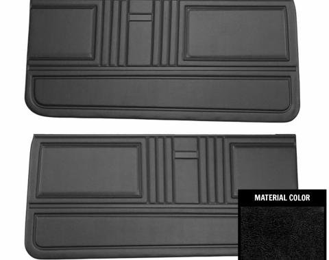 PUI Interiors 1967 Camaro/Firebird Platinum Edition Black Front Door Panels 67FD10