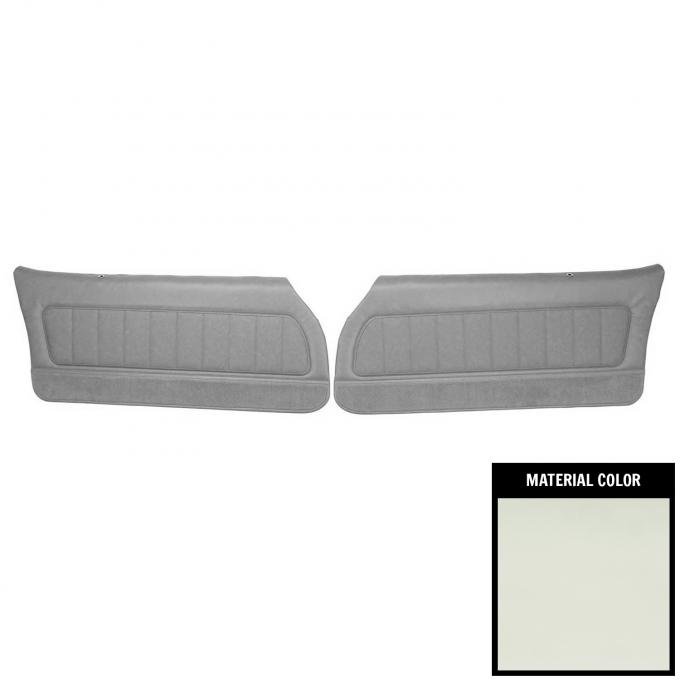 PUI Interiors 1978-81 Camaro LT/Berlinetta/Custom Vinyl Pre-Assembled White Front Door Panels 78FDLT37-P