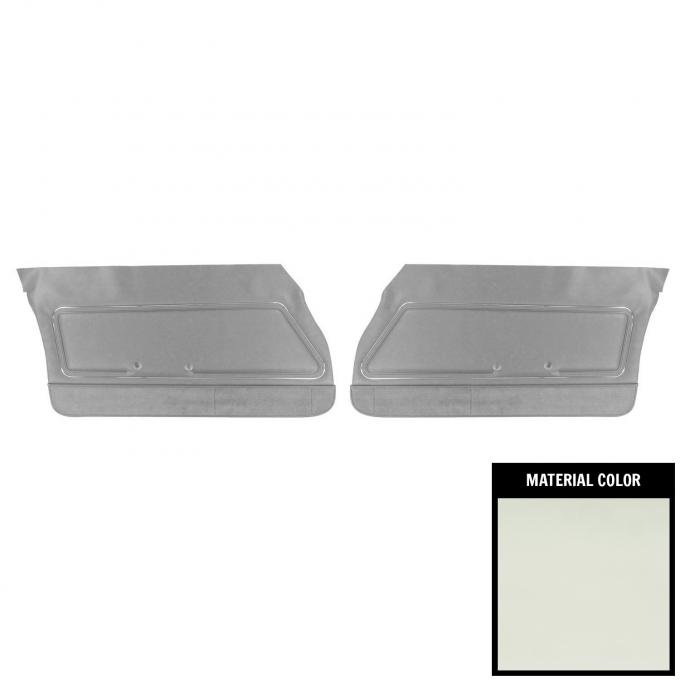 PUI Interiors 1978-1980 Pontiac Firebird Deluxe White/Red Front Door Panels 78HD3748