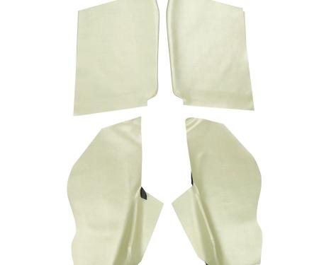PUI Interiors 1967 & 1969 Pontiac Firebird Convertible Parchment Rear Arm Rest Covers 67FR27