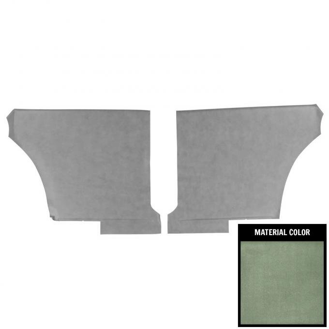 PUI Interiors 1969 Pontiac Firebird Hardtop Deluxe Dark Green Rear Door Panels 68HD24C