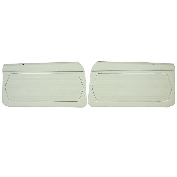 PUI Interiors 1969 Chevrolet Camaro Standard Pre-Assembled White Front Door Panels PD225