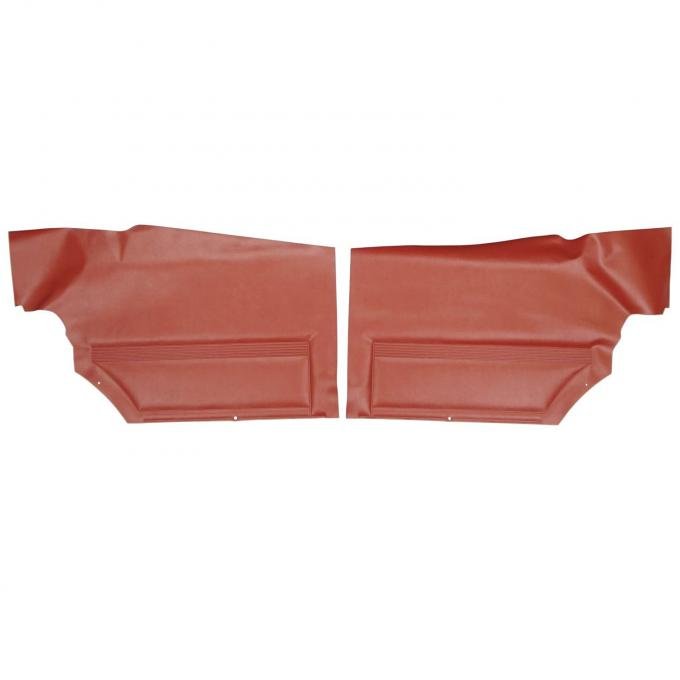 PUI Interiors 1968 Pontiac Firebird Hardtop Standard Red Rear Door Panels D621C