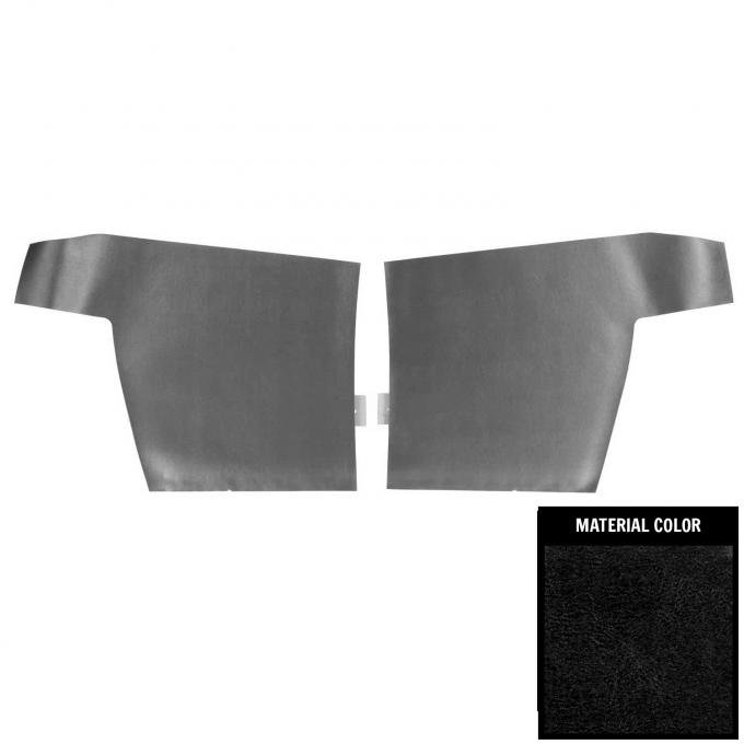 PUI Interiors 1968-1969 Pontiac Firebird Convertible Deluxe Black Rear Door Panels 68HD10V