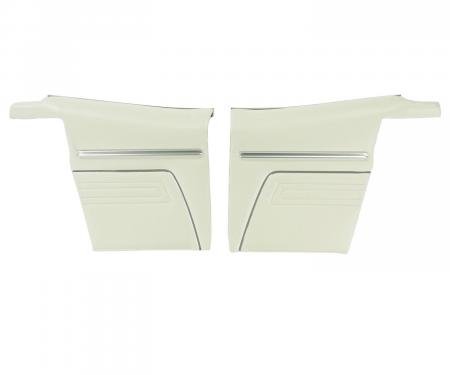 PUI Interiors 1969 Chevrolet Camaro Convertible Standard Pre-Assembled White Rear Door Panels PD225V