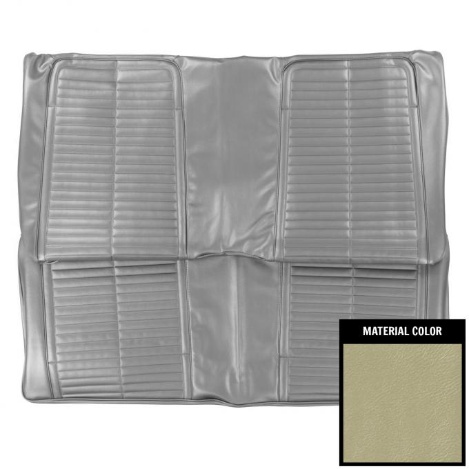 PUI Interiors 1967-69 Pontiac Firebird Standard Parchment Stationary Rear Bench Seat Cover 67ES27C