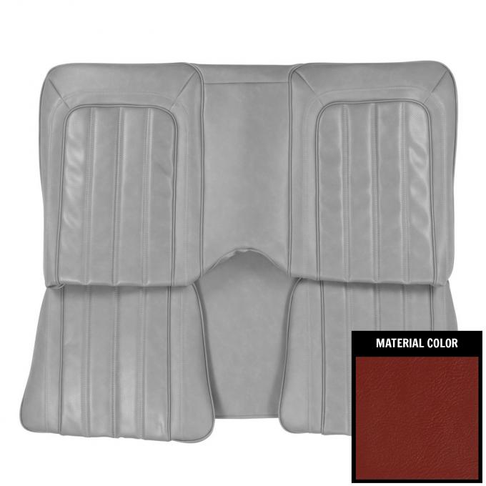 PUI Interiors 1976 Pontiac Firebird Hardtop Deluxe Red Rear Bench Seat Cover 76HS30C