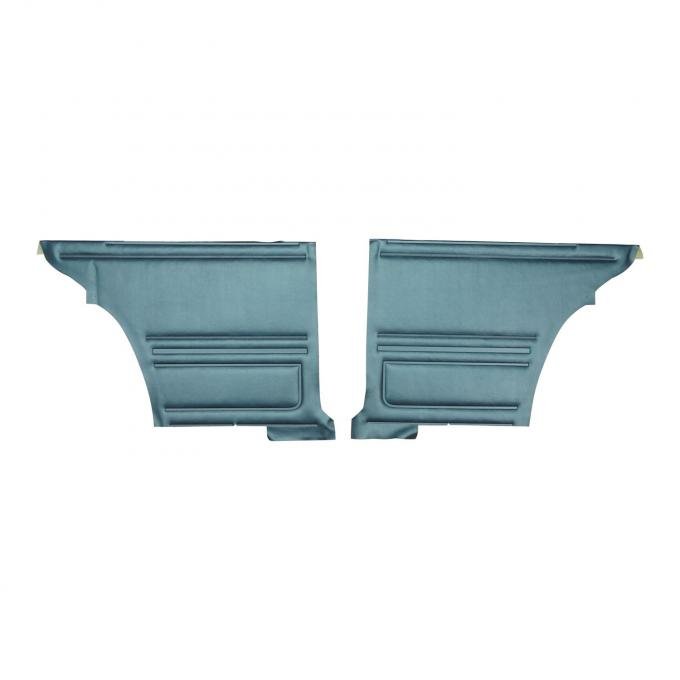 PUI Interiors 1967 Pontiac Firebird StandardHardtop Blue Rear Door Panels D205C