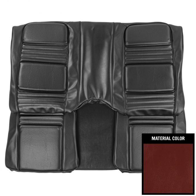 PUI Interiors 1978-1981 Pontiac Firebird Hardtop Deluxe Carmine Rear Bench Seat Cover 78HS38C