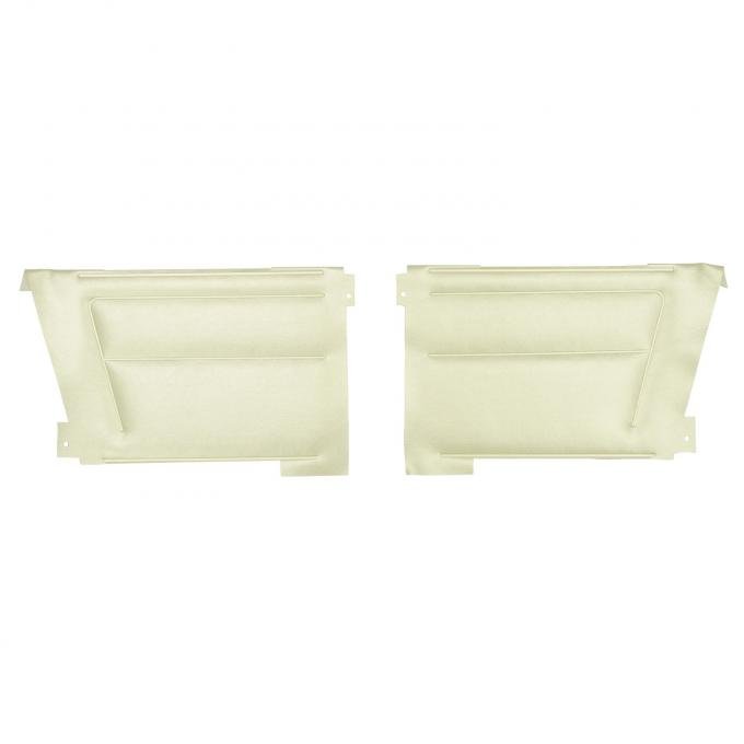 PUI Interiors 1967 Pontiac Firebird Convertible Deluxe Parchment Rear Door Panels 67DD27V