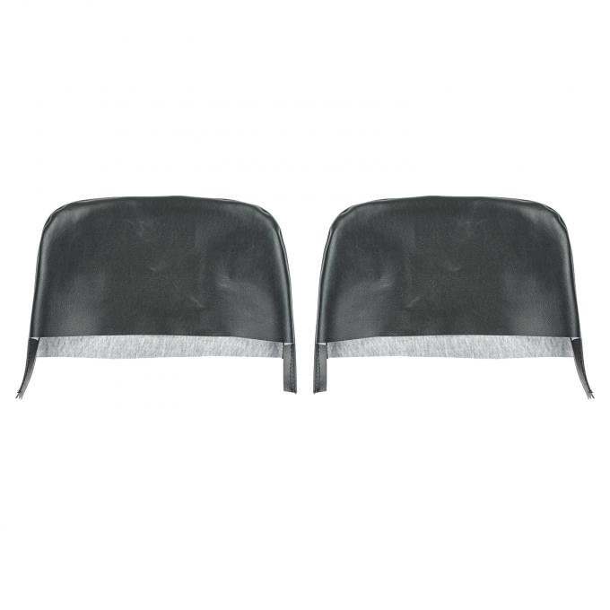 PUI Interiors 1967-1969 Camaro/Firebird Black Bucket Seat Head Rest Covers 67FH10U