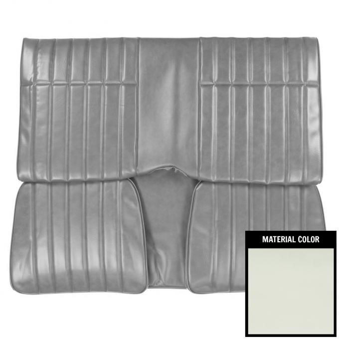 PUI Interiors 1979-80 Pontiac Firebird Hardtop Standard White Rear Bench Seat Cover 79ES37C