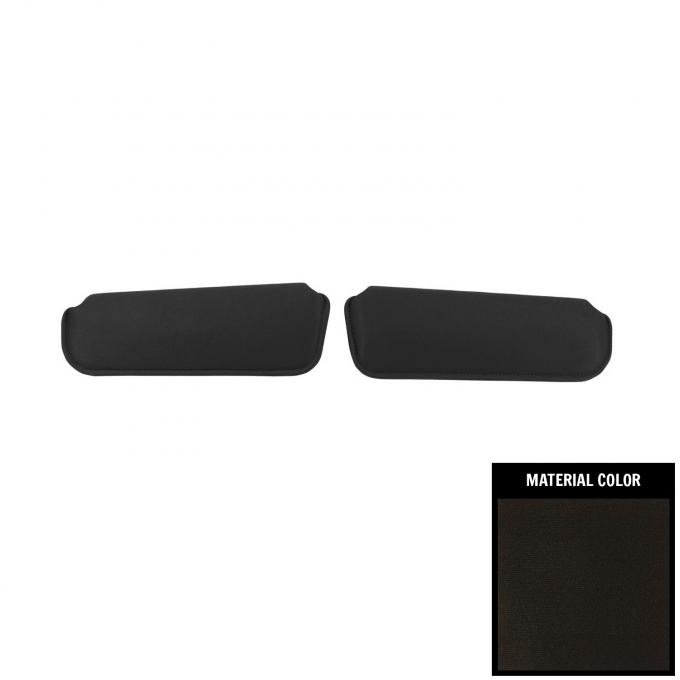 PUI Interiors 1982-1992 Camaro/Firebird T-Top/Covertible Black Sun Visors 82FV05T