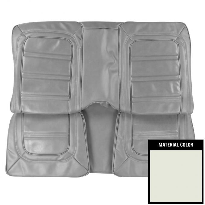 PUI Interiors 1973-1975 Pontiac Firebird Hardtop Deluxe White Rear Bench Seat Cover 73HS37C
