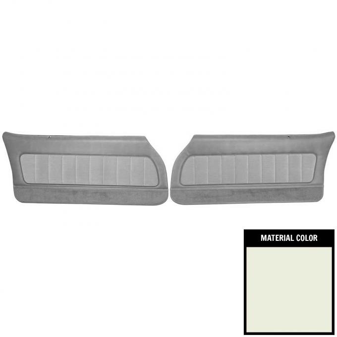 PUI Interiors 1979 Camaro LT/Berlinetta/Custom Cloth Pre-Assembled Oyster Front Door Panels 78FDLTC81-P