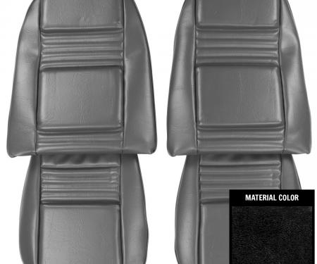 PUI Interiors 1978-1981 Pontiac Firebird Deluxe Black Front Bucket Seat Covers 78HS70U