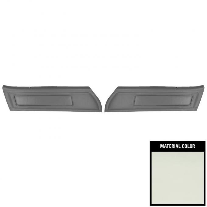 PUI Interiors 1973-1976 Pontiac Firebird Deluxe Pre-Assembled White Front Door Panels 73HD37-P
