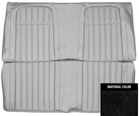 PUI Interiors 1969 Chevrolet Camaro Deluxe Black Fold Down Rear Bench Seat Cover 69DS10FS
