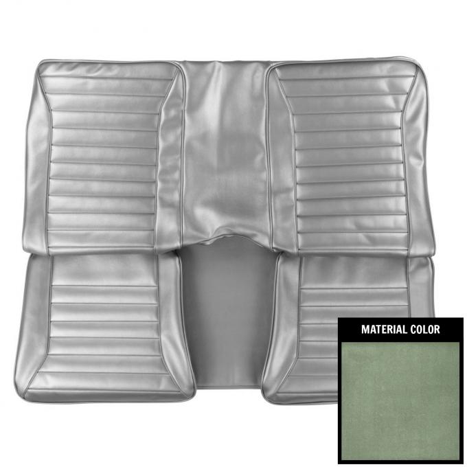 PUI Interiors 1970 Pontiac Firebird Hardtop Standard Dark Metallic Green Rear Bench Seat Cover 70ES24C