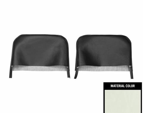 PUI Interiors 1968 Camaro/Firebird Pearl Bucket Seat Head Rest Covers 67FH28U