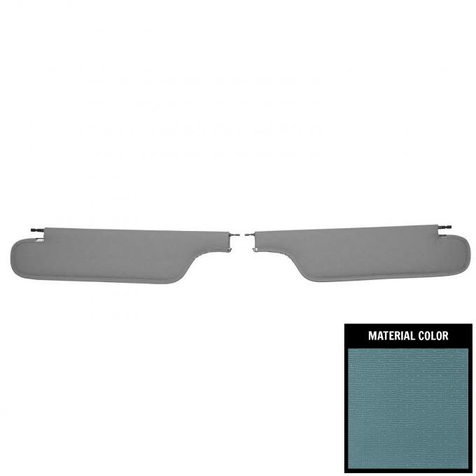 PUI Interiors 1967-1968 Camaro/Firebird Hardtop Light Blue Surrey Sun Visors SV7104SC