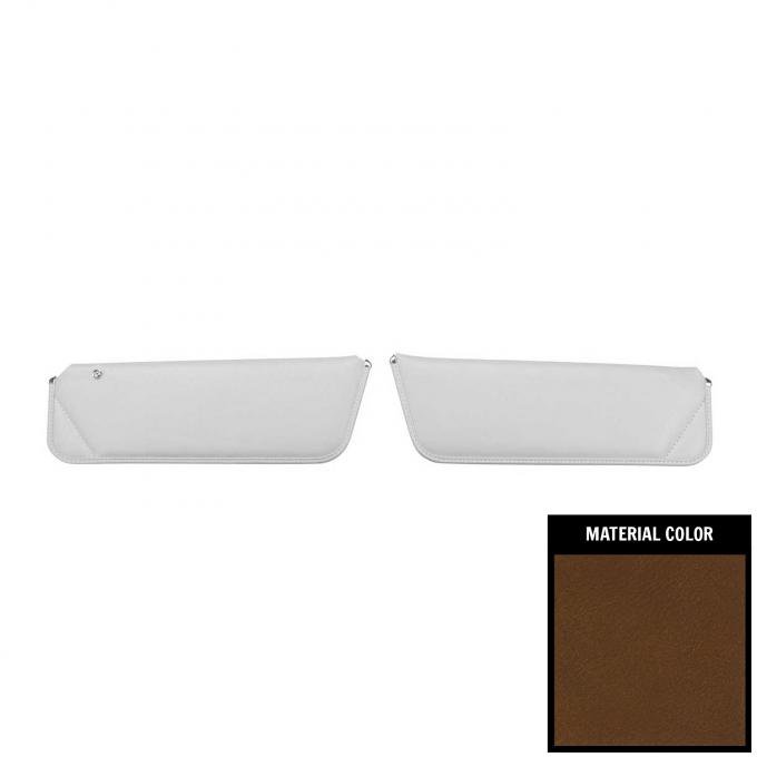 PUI Interiors 1974-1976 Camaro/Firebird Dark Saddle Sun Visors 74FV42