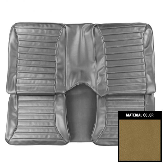 PUI Interiors 1971-75 Pontiac Firebird Hardtop Standard Light Saddle Rear Bench Seat Cover 71ES35C
