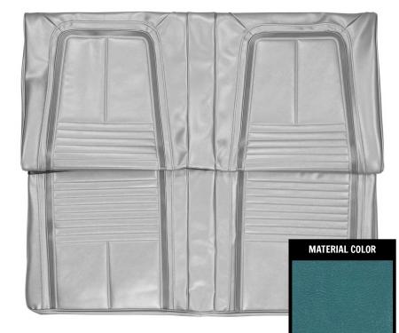 PUI Interiors 1967 Camaro Deluxe W/Std Frame Conversion Bright Blue & White Rear Seat Covers 67DSF14C