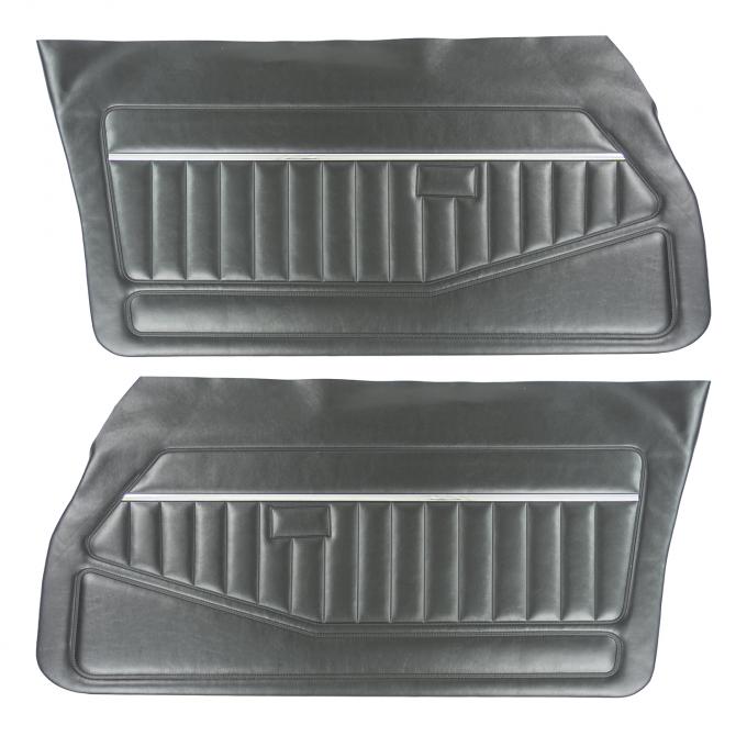 PUI Interiors 1978-1981 Chevrolet Camaro/Pontiac Firebird Black Front Door Panels 78FD70