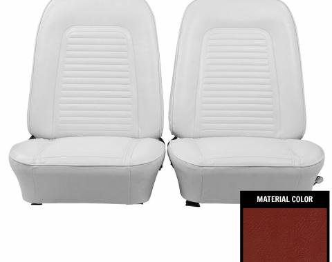 PUI Interiors 1969 Camaro Standard Pre-Assembled Red Front Bucket Seats 69FS30U-P