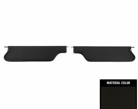 PUI Interiors 1969 Camaro/Firebird Hardtop Black Perforated Sun Visors SV8100BC