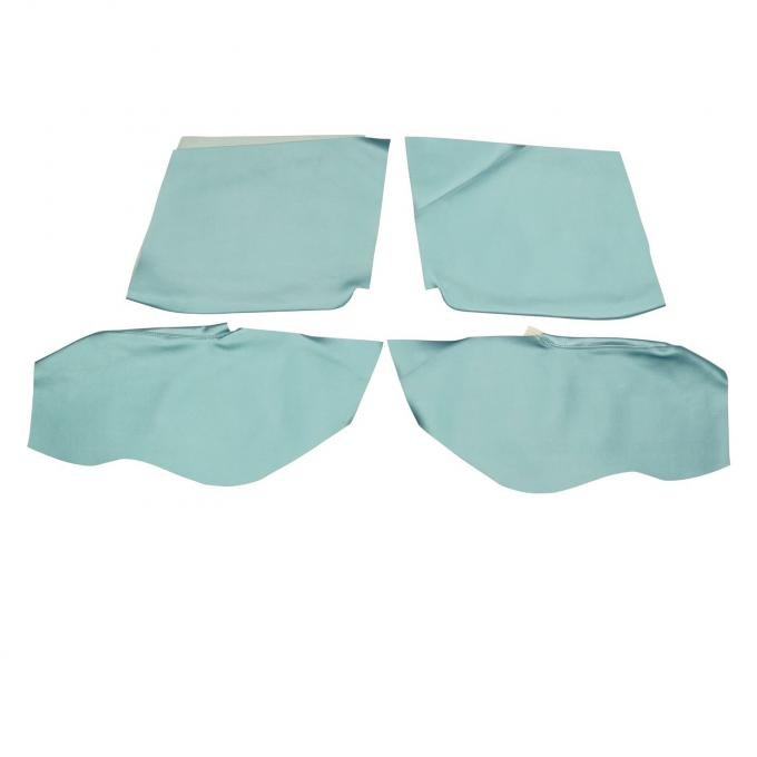 PUI Interiors 1967 Chevrolet Camaro Convertible Light Blue Rear Arm Rest Covers 67FR12