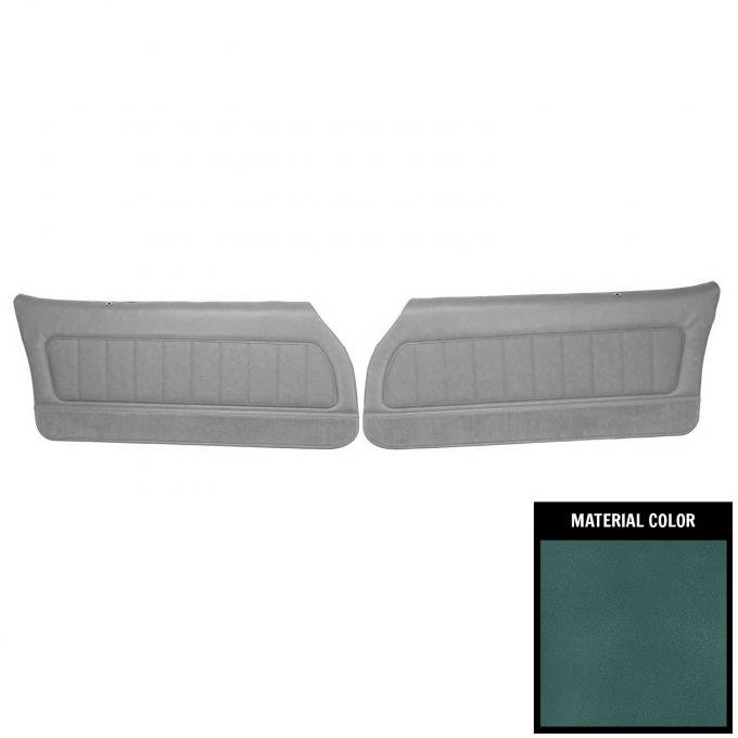 PUI Interiors 1978-81 Camaro LT/Berlinetta/Custom Vinyl Pre-Assembled Blue Front Door Panels 78FDLT90-P
