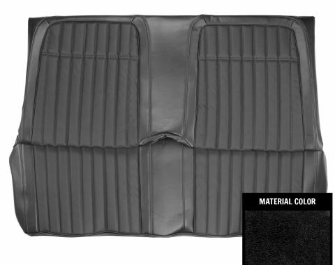 PUI Interiors 1969 Chevrolet Camaro Hardtop Deluxe Black Rear Bench Seat Cover 69DS10CS