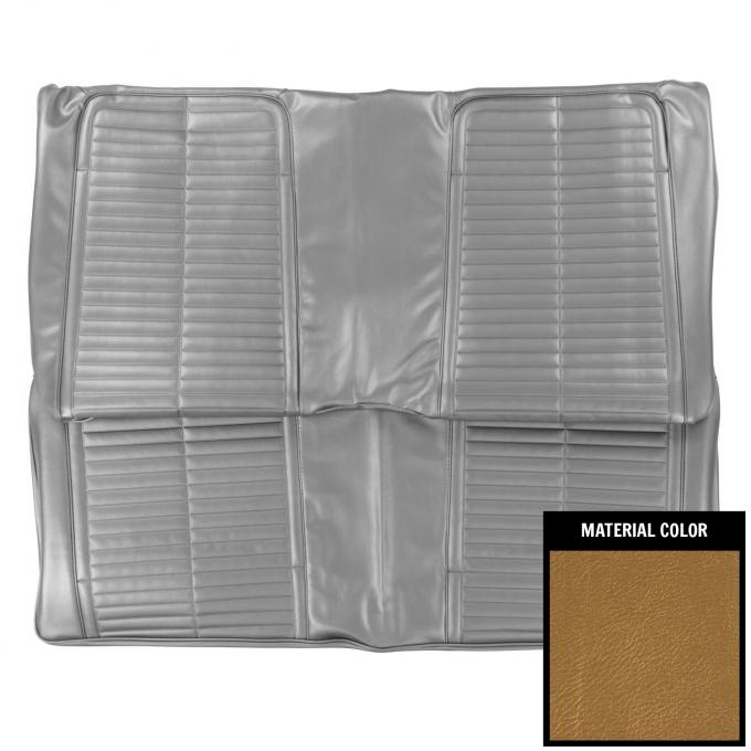 PUI Interiors 1967 Pontiac Firebird Standard Gold Stationary Rear Bench Seat Cover 67ES43C