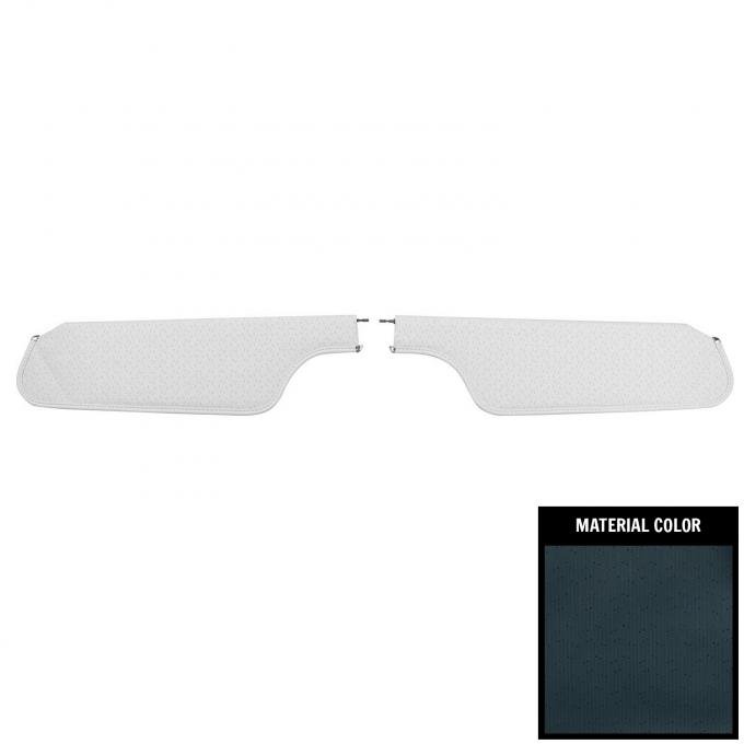 PUI Interiors 1970 GM F-Body Dark Blue Perforated Sun Visors 70FV105B