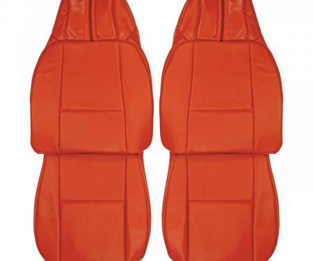 PUI Interiors 1980-1981 Camaro Berlinetta/Custom Bright Red Vinyl Front Bucket Seat Covers 80DS77U