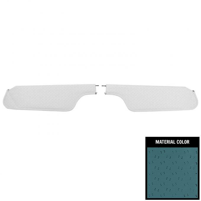 PUI Interiors 1970 GM F-Body Bright Blue Perforated Sun Visors 70FV106B