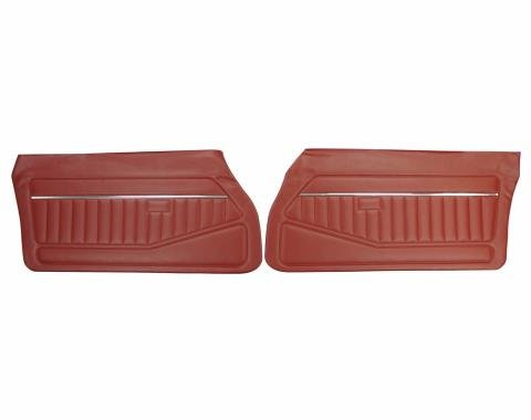 PUI Interiors 1978-1981 Chevrolet Camaro/Pontiac Firebird Carmine Front Door Panels 78FD38