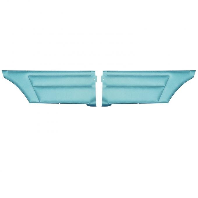 PUI Interiors 1967 Camaro/Firebird Hardtop Deluxe Bright Blue Rear Door Panels 67DD14C